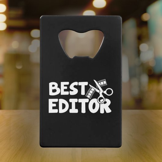 Beste editor - Film Crew Gift Creditkaart Flessenopener