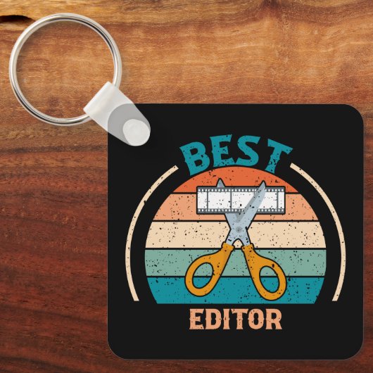 Beste editor - Retro Style Sleutelhanger (Voorkant)
