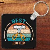 Beste editor - Retro Style Sleutelhanger (Achterkant)