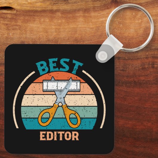 Beste editor - Retro Style Sleutelhanger (Achterkant)