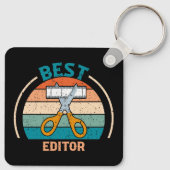Beste editor - Retro Style Sleutelhanger (Achterkant)