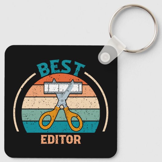 Beste editor - Retro Style Sleutelhanger (Achterkant)
