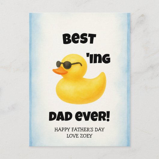 Beste Eend van een Vader Ooit | Vaderdag Briefkaart (Voorkant)