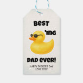Beste Eend van een Vader Ooit | Vaderdag Cadeaulabel (Achterkant)
