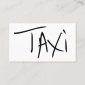 Beste eenvoudige taxi visitekaartje (Achterkant)