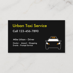 Beste Eenvoudige Taxi Visitekaartje