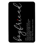 Beste Eerste Kever Definitie Script Liefde Hart Magneet (Verticaal)