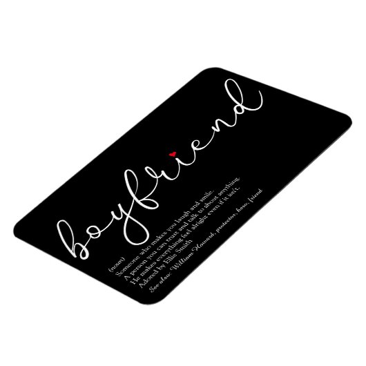 Beste Eerste Vriend Definitie Script Liefde Hart Magneet (Linkerzijde)