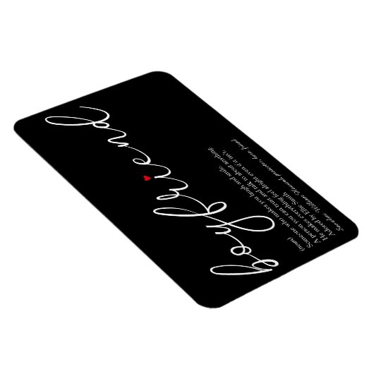 Beste Eerste Vriend Definitie Script Liefde Hart Magneet (Rechterzijde)