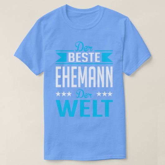 Beste ehemann der welt wit t-shirt (Design voorkant)