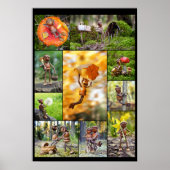 Beste eikel elfen foto's mozaïek poster (Voorkant)