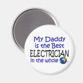 Beste elektricien ter wereld (papa) magneet (Voorkant / Achterkant)