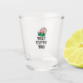 Beste Elfin BRO-kerstcadeau voor kerstmis Shot Glas (Voorkant)