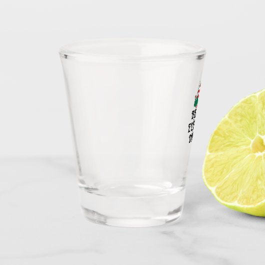 Beste Elfin Pap Kerstmis Elf Kerstmis Shot Glas (Links)