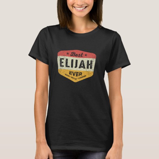 Beste Elia ooit Grappige Naam Elia T-shirt (Voorkant)