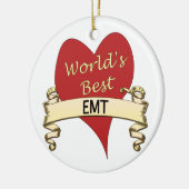 Beste EMT ter wereld Keramisch Ornament (Links)