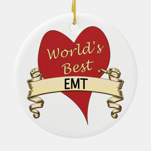 Beste EMT ter wereld Keramisch Ornament (Achterkant)