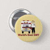Beste EMT-Vrouw ter wereld Ronde Button 5,7 Cm (Voorkant /achterkant)