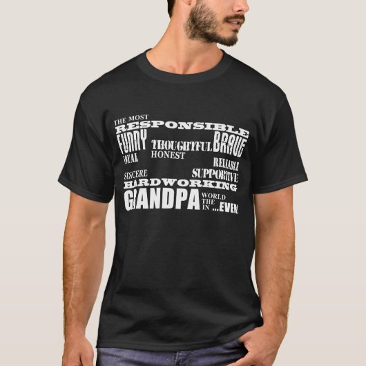 Beste en grootste grootvaders en grootpaskwaliteit t-shirt (Voorkant)