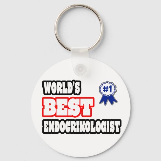 Beste endocrinoloog ter wereld sleutelhanger (Voorkant)