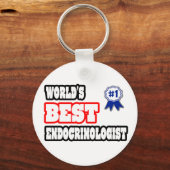 Beste endocrinoloog ter wereld sleutelhanger (Voorkant)