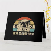  Beste Engelse Bulldog DAD Ooit shirt Vader Kaart (Gele Bloem)