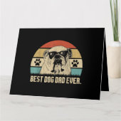  Beste Engelse Bulldog DAD Ooit shirt Vader Kaart (Voorkant)