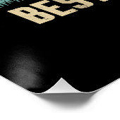 Beste Engelse Bulldog DAD Ooit shirt Vader Perfect Poster (Hoek)