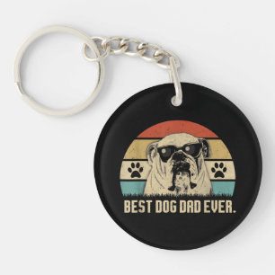  Beste Engelse Bulldog DAD Ooit shirt Vader Sleutelhanger
