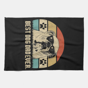 Beste Engelse Bulldog DAD Ooit shirt Vader Theedoek