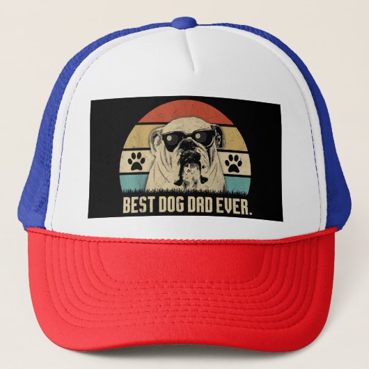  Beste Engelse Bulldog DAD Ooit shirt Vader Trucker Pet (Voorkant)