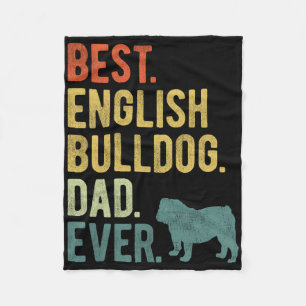 Beste Engelse Bulldog Pa Ooit Hond Papa Vader &#; Fleece Deken