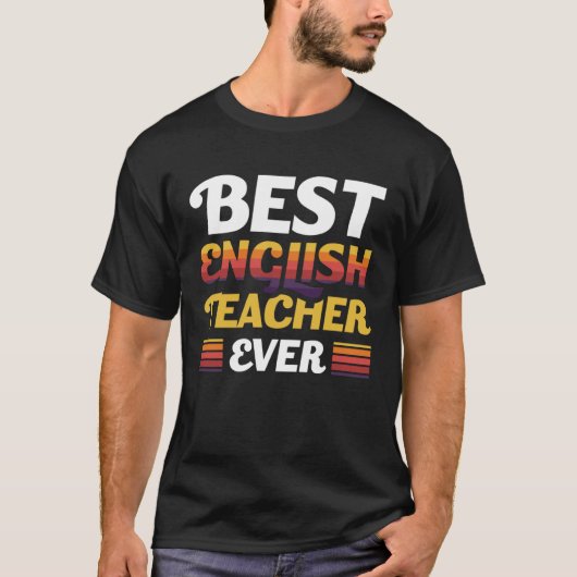 Beste Engelse leraar ooit T-shirt (Voorkant)