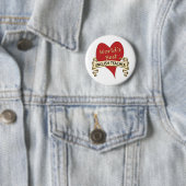 Beste Engelse leraar ter wereld Ronde Button 5,7 Cm (In situ)