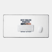 Beste Engelse Pointer Vader Ooit Patriotische Hond Bureaumat (Keyboard & Muis)