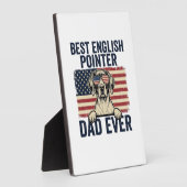 Beste Engelse Pointer Vader Ooit Patriotische Hond Fotoplaat (Zijkant)