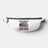Beste Engelse Pointer Vader Ooit Patriotische Hond Heuptasje (Liggend)