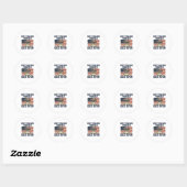 Beste Engelse Pointer Vader Ooit Patriotische Hond Ronde Sticker (Vel)