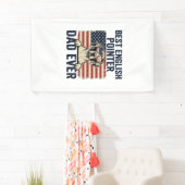 Beste Engelse Pointer Vader Ooit Patriotische Hond Spandoek (Insitu)