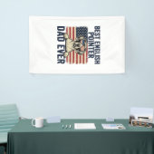 Beste Engelse Pointer Vader Ooit Patriotische Hond Spandoek (Beurs)