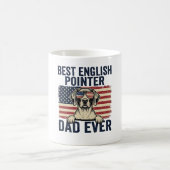 Beste Engelse Pointer Vader Ooit Patriottische Hon Koffiemok (Center)