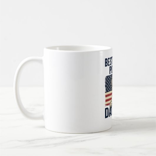 Beste Engelse Pointer Vader Ooit Patriottische Hon Koffiemok (Links)