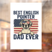 Beste Engelse Pointer Vader Ooit Patriottische Hon Raamsticker (Vel 2)