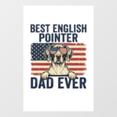 Beste Engelse Pointer Vader Ooit Patriottische Hon Raamsticker (Vel)