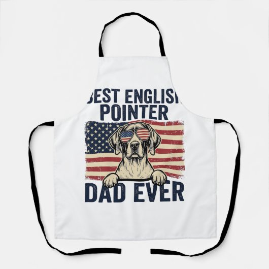 Beste Engelse Pointer Vader Ooit Patriottische Hon Schort (Voorkant)