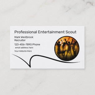 Beste entertainment scout visitekaartjes