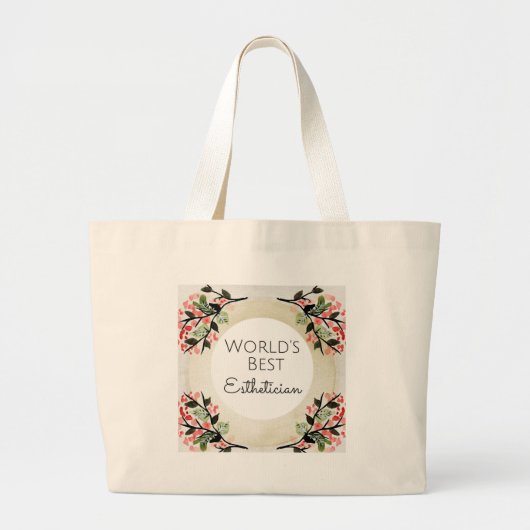 Beste Estheticiaanse cadeau 2 van de wereld Grote Tote Bag (Voorkant)