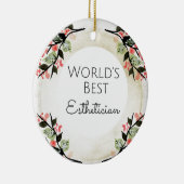 Beste Estheticiaanse cadeau 2 van de wereld Keramisch Ornament (Rechts)