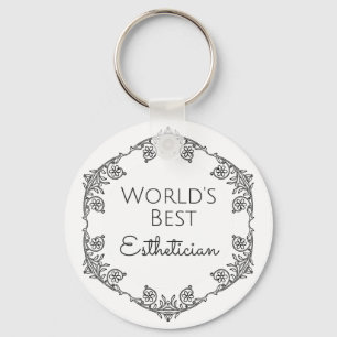 Beste estheticiaanse cadeau ter wereld 3 sleutelhanger