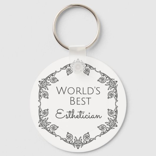Beste estheticiaanse cadeau ter wereld 3 sleutelhanger (Voorkant)